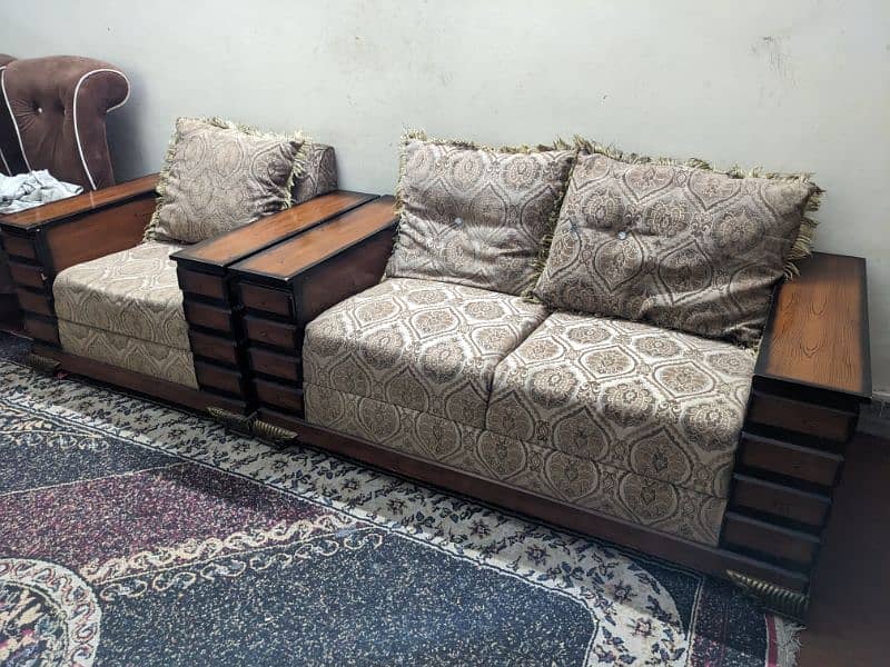 Sofa set (Premium wood quality) 3