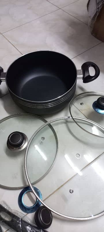 non stick cooking ware set 6