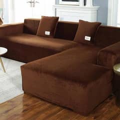 L shape sofa with cushions