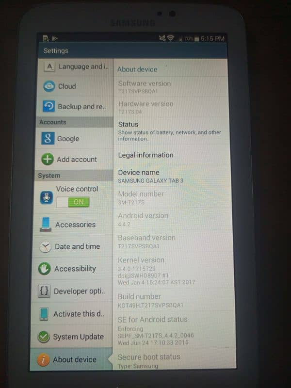 Samsung Tab 3 | 16 gb 4