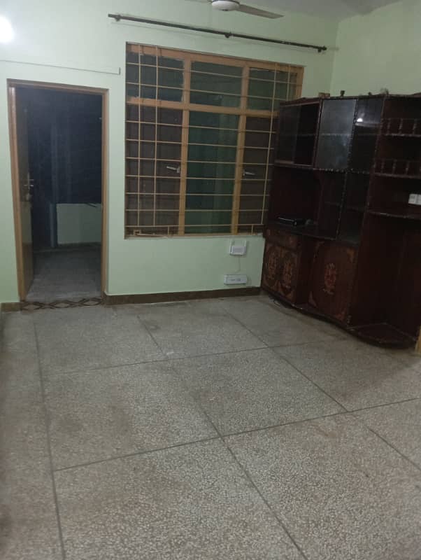 G11/3 ibne sina road C type flat For Rent Ground floor only family 4