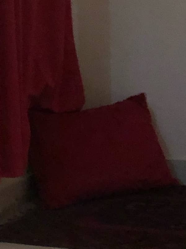 red curtains with pillow for sale 3