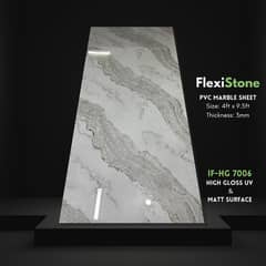 Flexi stone | Marble Sheet | Media wall sheet - Pvc Marble Sheet