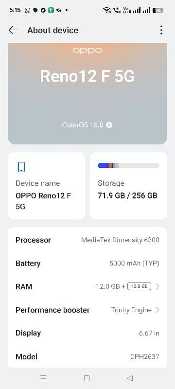 OPPO Reno 12 F 5G 0