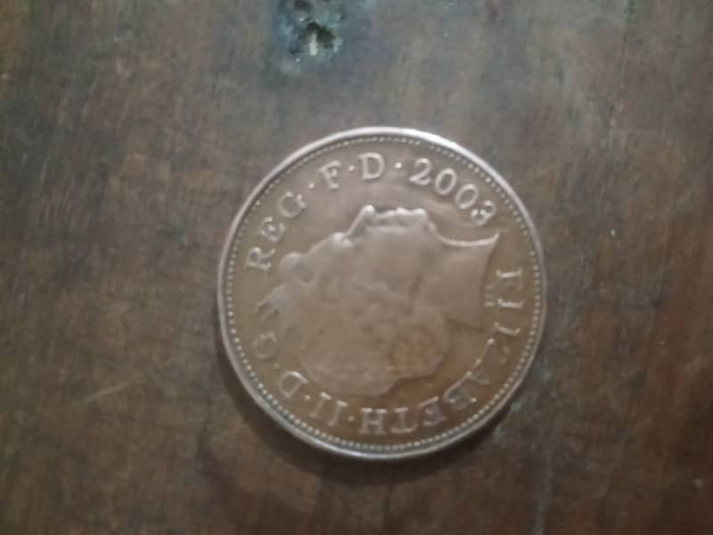 2 Pence coin 2003 0