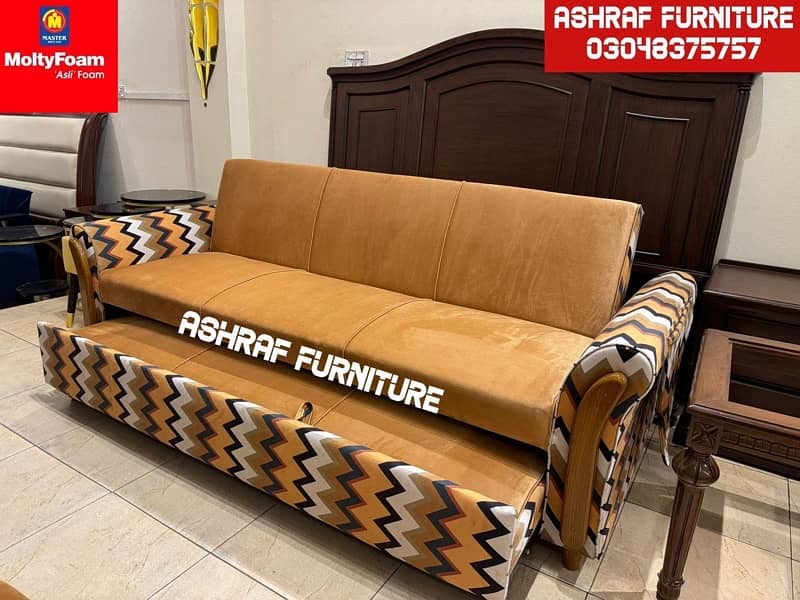 Double bed/Sofa cum bed/Double cumbed/Sofa/L Shape/Combed/Centre table 6