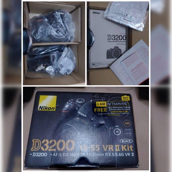 Nikon d3200 with full box condition like brand new slightly used sale. 1