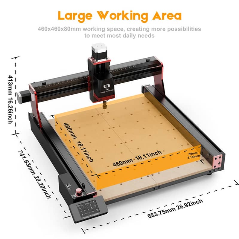 Twotrees TTC450 PRO CNC Router Machine 3