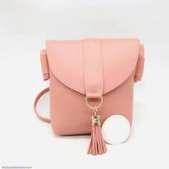 women's pure leather plain shoulder bag