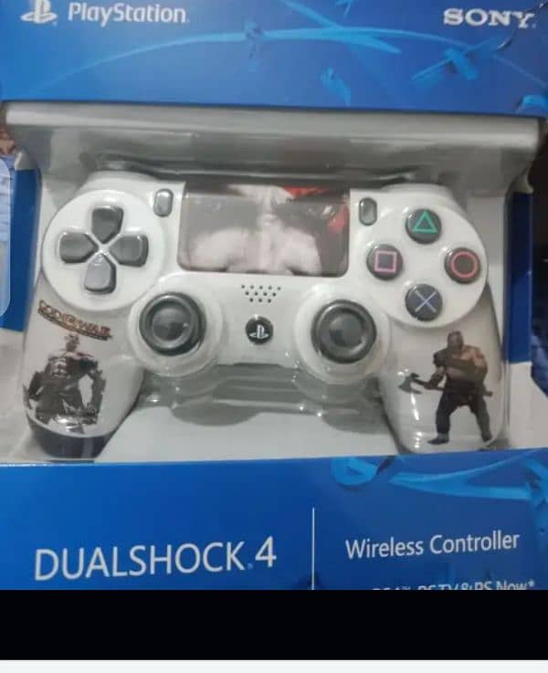 PS4 dual shock wire less controller with different skins. 3