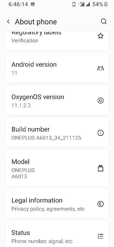 OnePlus 6t . 8gb/128gb 12