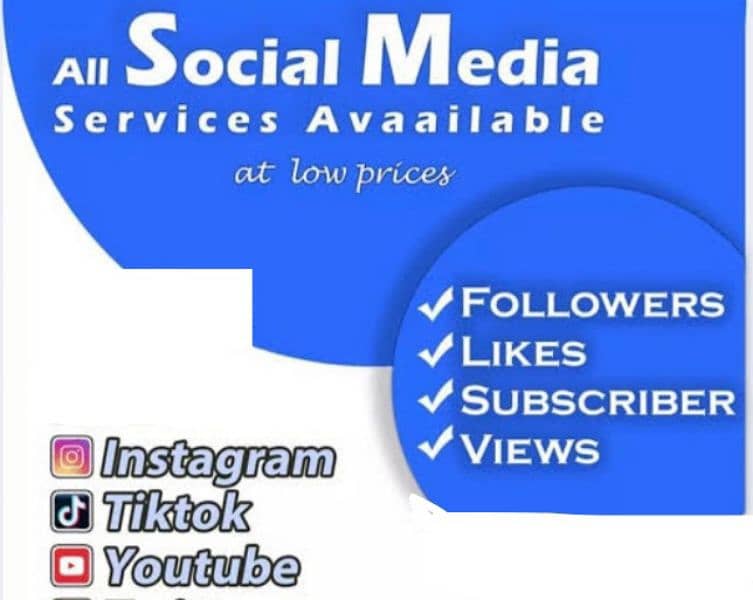 SOCIAL Media services available 0