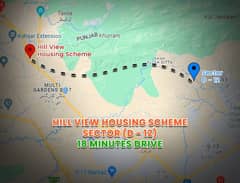 10 marla plot for sale and Exchange in hill view near Faisal hills Islamabad