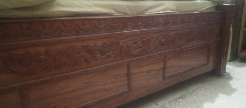 Pure wooden double bed 3