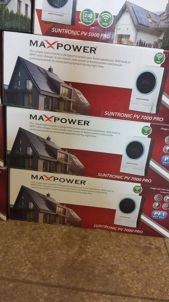 Maxpower hybrid inverter + lithium batery with 10 years waranty 2