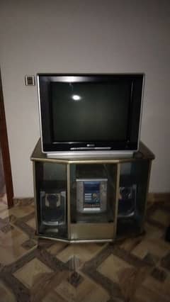 with tv trolley