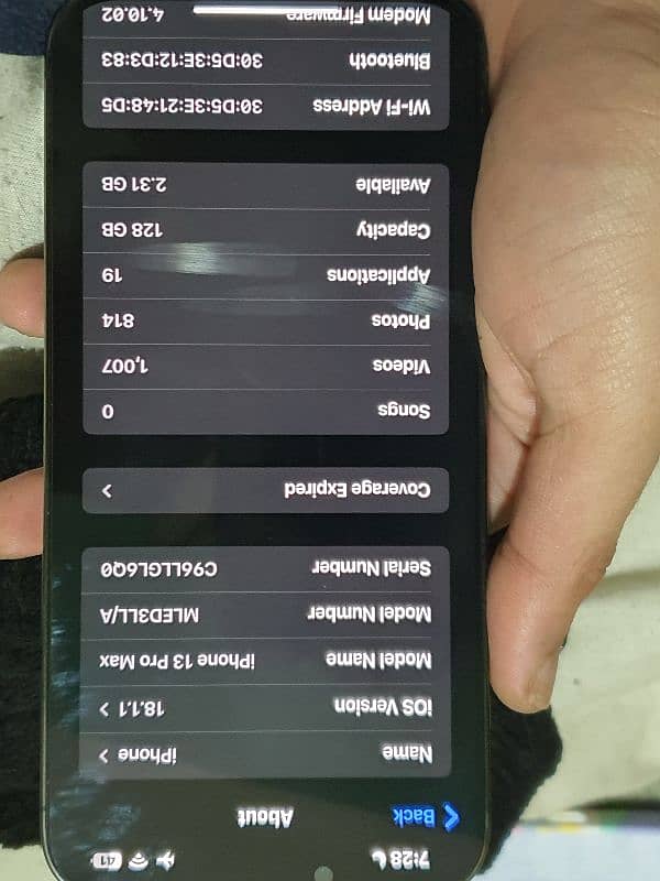 iPhone 13 Pro Max 128GB LLA model Non-PTA 8