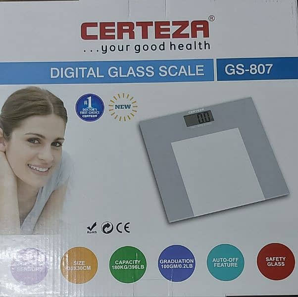 Digital Glass Scale (Weight Machine) 0