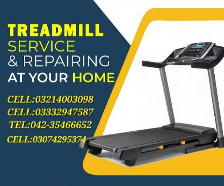 treadmill Elliptical cycle repring service gym & fitness machine 1