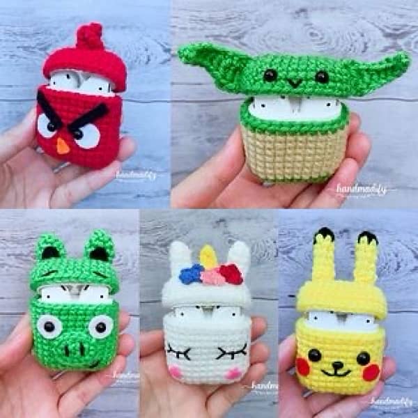 Hand-Made Crochet AirPods & Earbuds Cases – Stylish & Unique 6