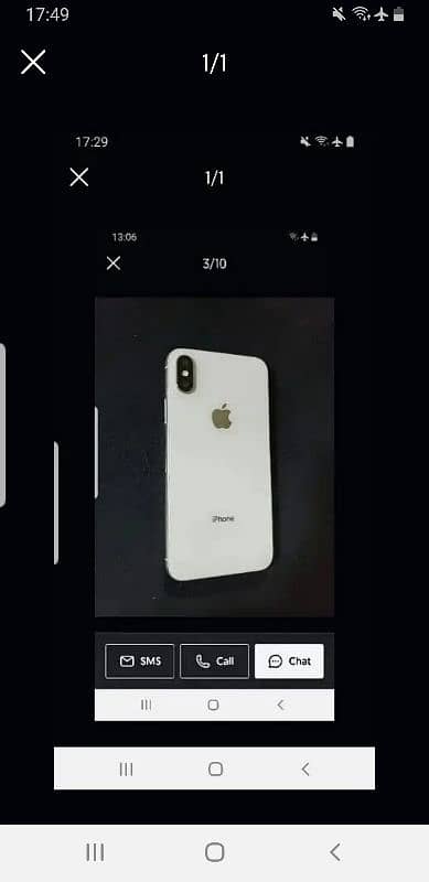 iphone x pta approve 264GB white 100% battery 0