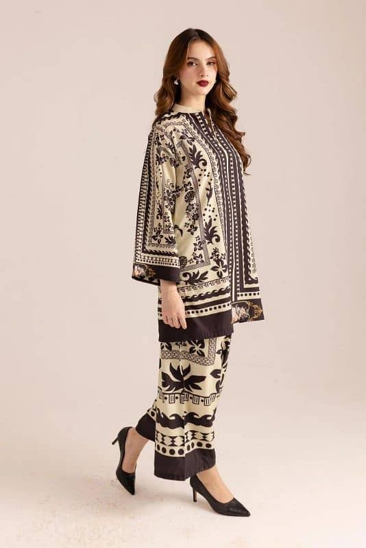 Stunning Printed Shirt and Trouser 2-pcs Women's Stitched Ensemble 0