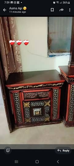 bed dressing side tables urgent sale