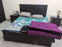 Wood Bed King Size ultimate bed 100% Condition