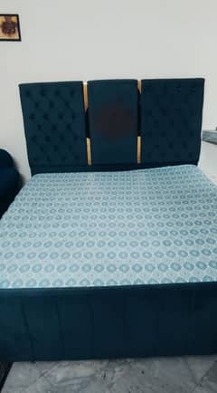 King size designer bed with mattress