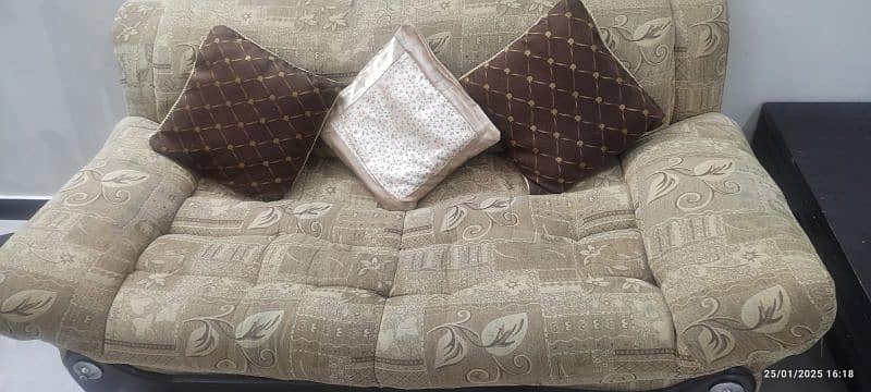 urgent sale sofa, single beds, and seaty 0