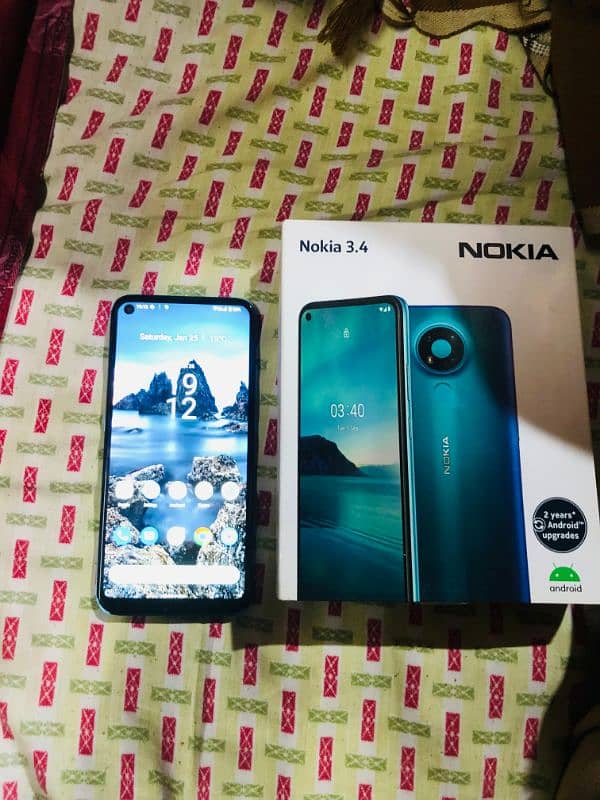 Nokia 3.4 3/32 With Box 03072965864 urgent sale 0