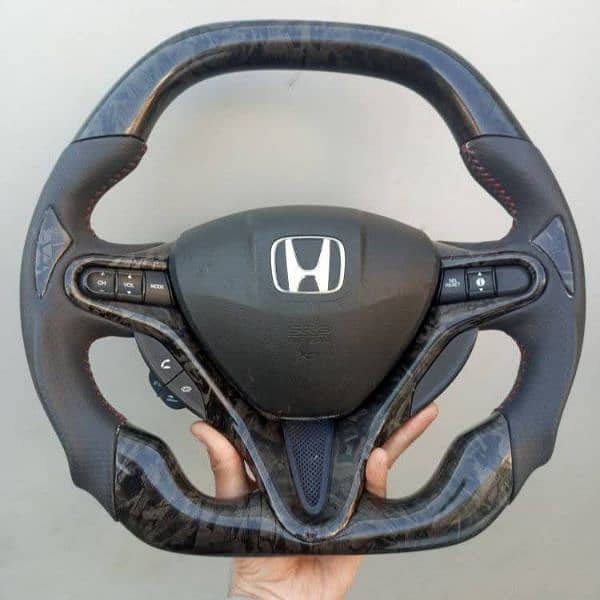 Honda Reborn Carbon fiber steering 4