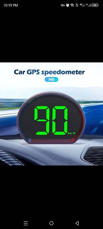 Car GPS Speedometer HUD Head-up Display Digital Speed Meter with 2