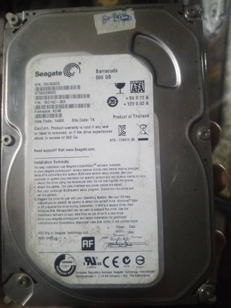 500GB hard drive price 2000 0