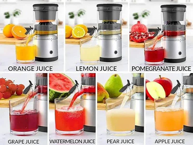 Rechargable Citrus Juicer Machines Fruit Electric Orange Juicer 5