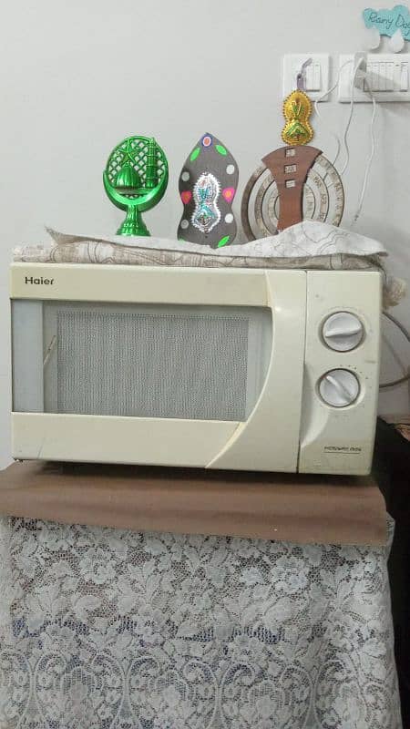 microwave Haier used. . . 1