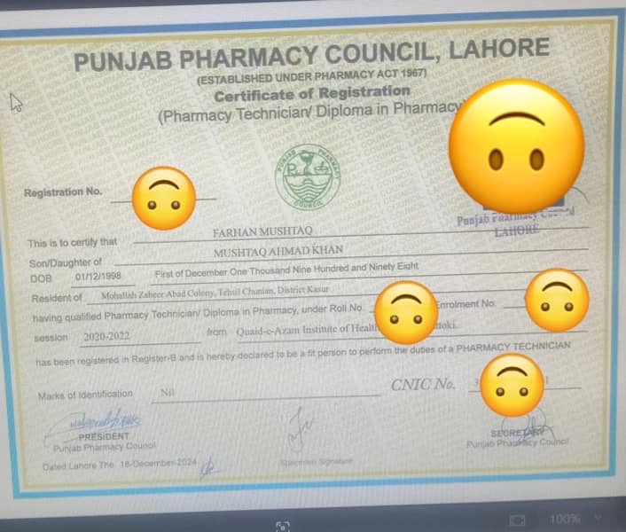 pharmacy B category license 0