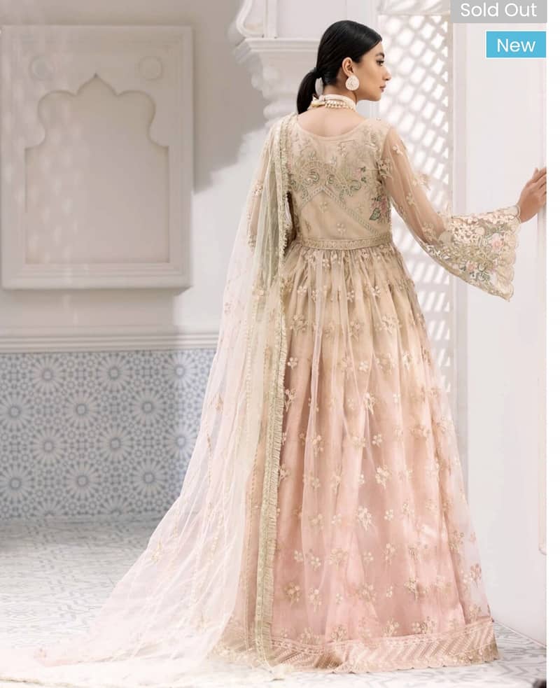 Eman adeel embroidered stitched formal Maxi 1