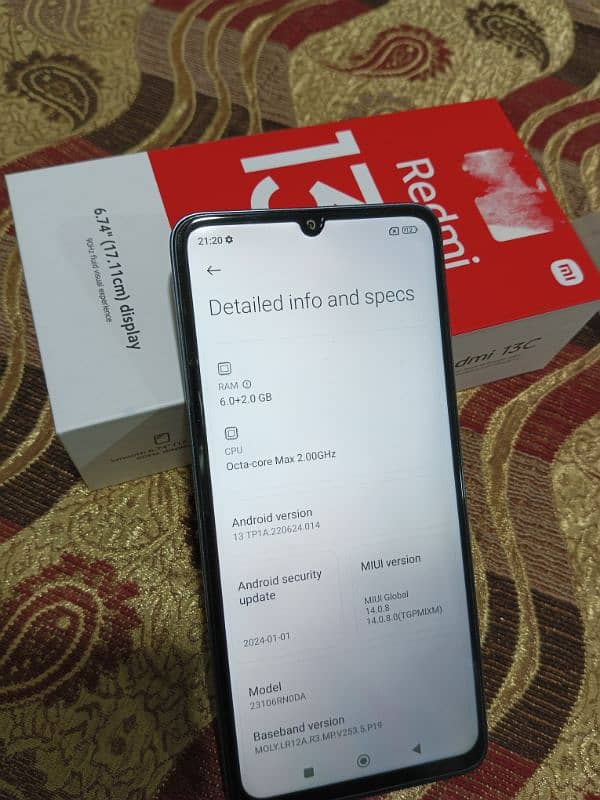 redmi 13c brand new condition 2