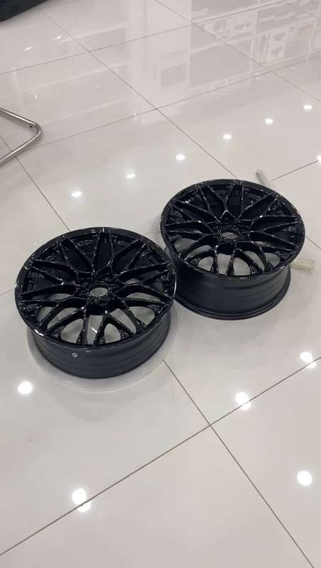 18'' inch + YOKOHAMA ADVAN DB 245/45/18 CIVIC X rims+tyres for sale. 1