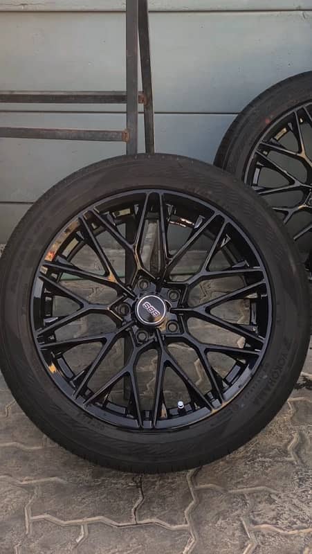 18'' inch + YOKOHAMA ADVAN DB 245/45/18 CIVIC X rims+tyres for sale. 3