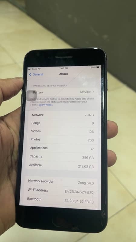 Iphone 8plus 256gb PTA APPROVED  (03172545455) 7