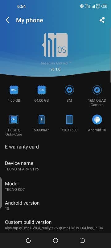 Tecno spark 5 4