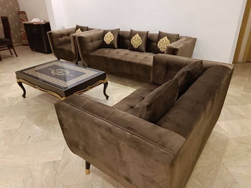 Brown sofa set / sofa set / brown sofa set 6