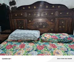 King Size Bed With free Side table