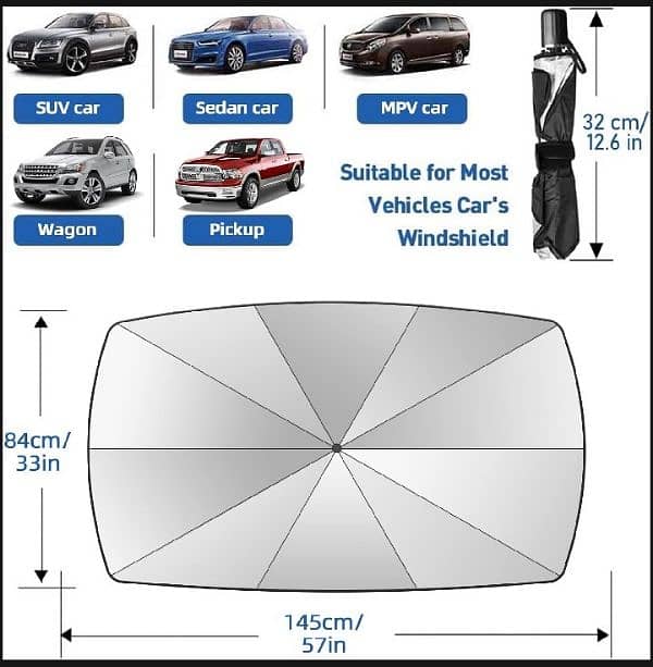 Car windshield sunshades umbrella Uv reflection 4