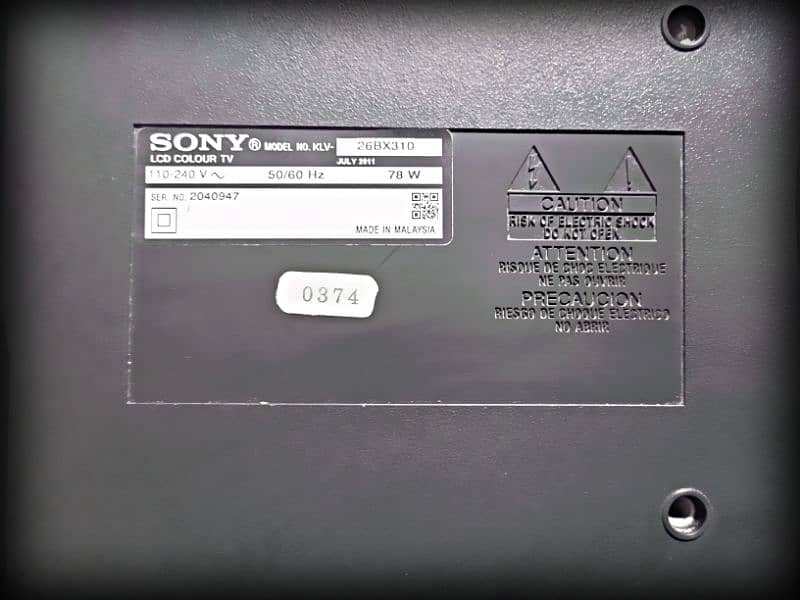 LCD Sony Television 7