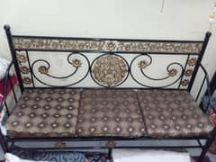 3 seater sofa cushion, 2 chairs and bed