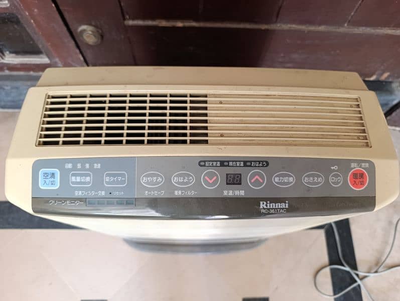 RINNAI AIR CLEANER & GAS BLOWER HEATER JAPANESE 3.49kW 3