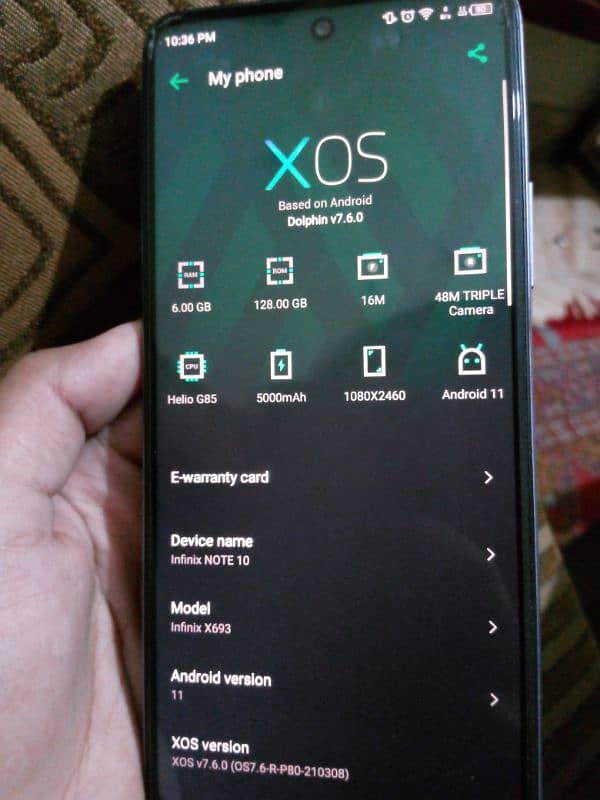 Best Condition Infinix Note 10 (6GB, 128GB) - Genuine 2022 for Sale 1